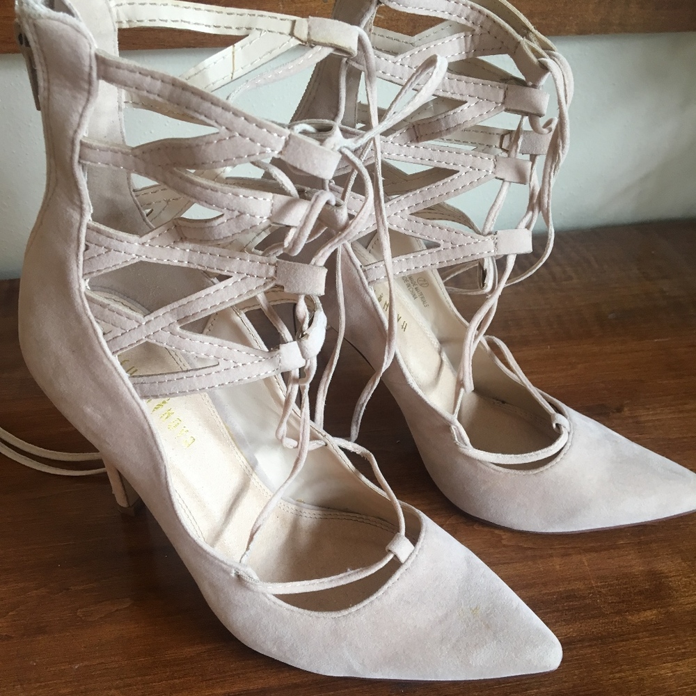 Strappy heels